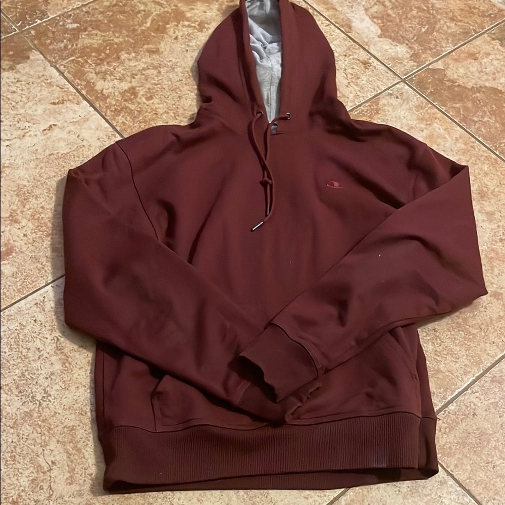 Champion Burgundy Pullover Hoodie size medium